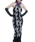 Three-dimensional Pleate-neck Dress